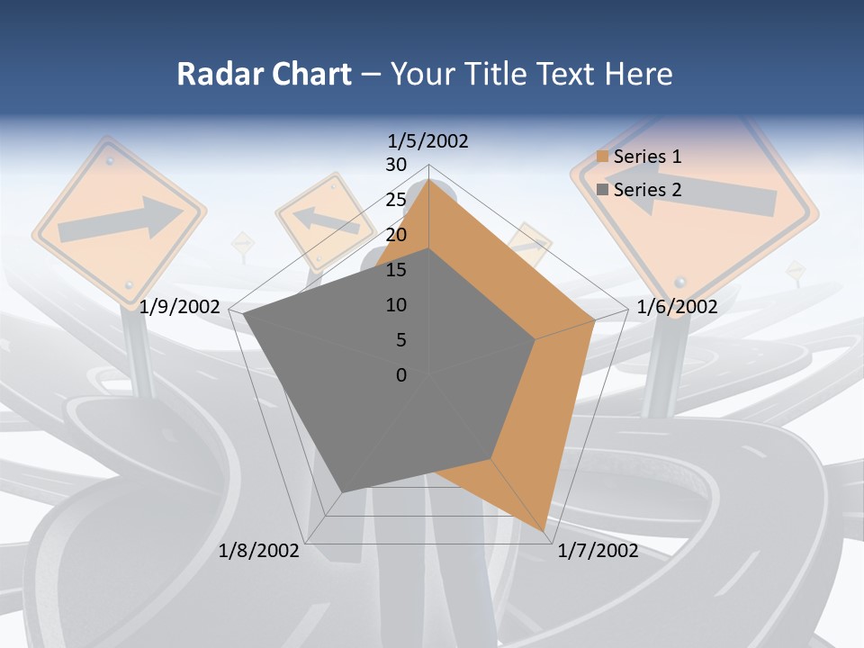 Crossroads Need Direction Confusion PowerPoint Template