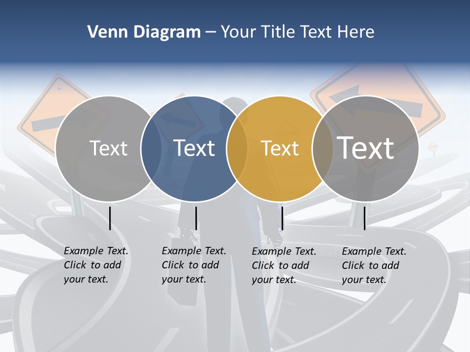 Crossroads Need Direction Confusion PowerPoint Template