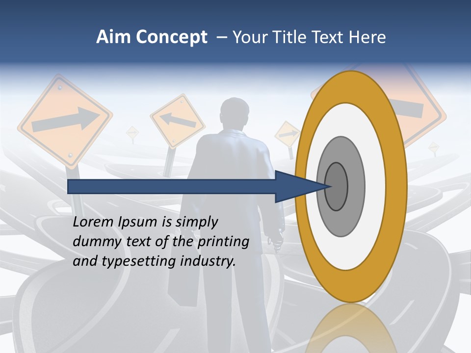 Crossroads Need Direction Confusion PowerPoint Template