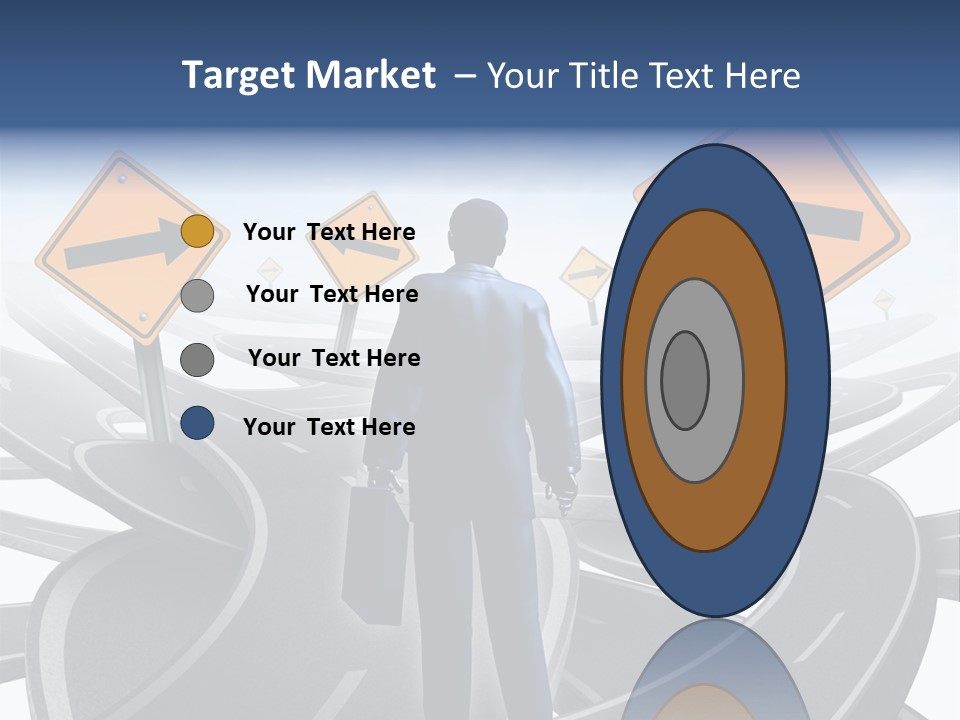 Crossroads Need Direction Confusion PowerPoint Template