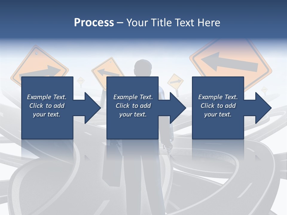 Crossroads Need Direction Confusion PowerPoint Template