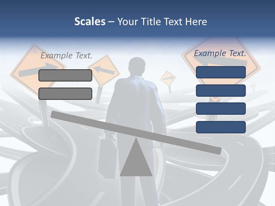 Crossroads Need Direction Confusion PowerPoint Template