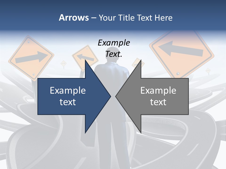 Crossroads Need Direction Confusion PowerPoint Template