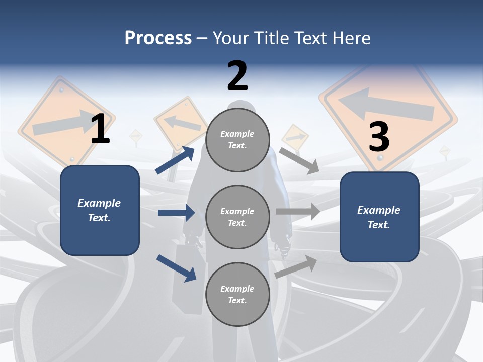 Crossroads Need Direction Confusion PowerPoint Template