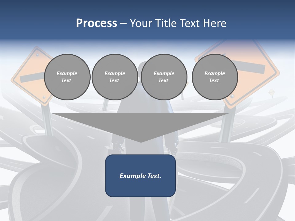 Crossroads Need Direction Confusion PowerPoint Template