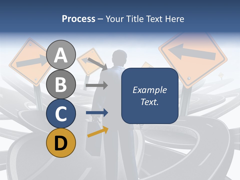 Crossroads Need Direction Confusion PowerPoint Template