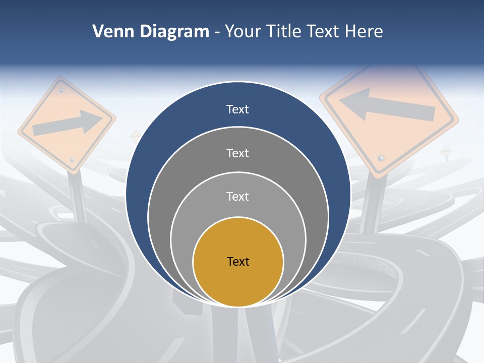 Crossroads Need Direction Confusion PowerPoint Template