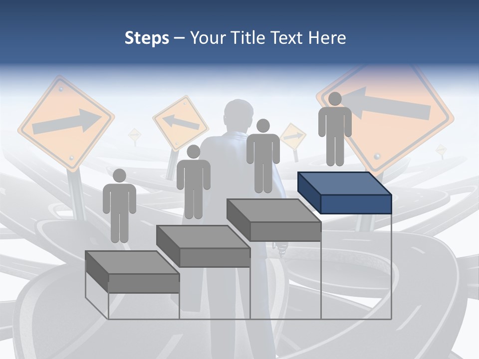 Crossroads Need Direction Confusion PowerPoint Template