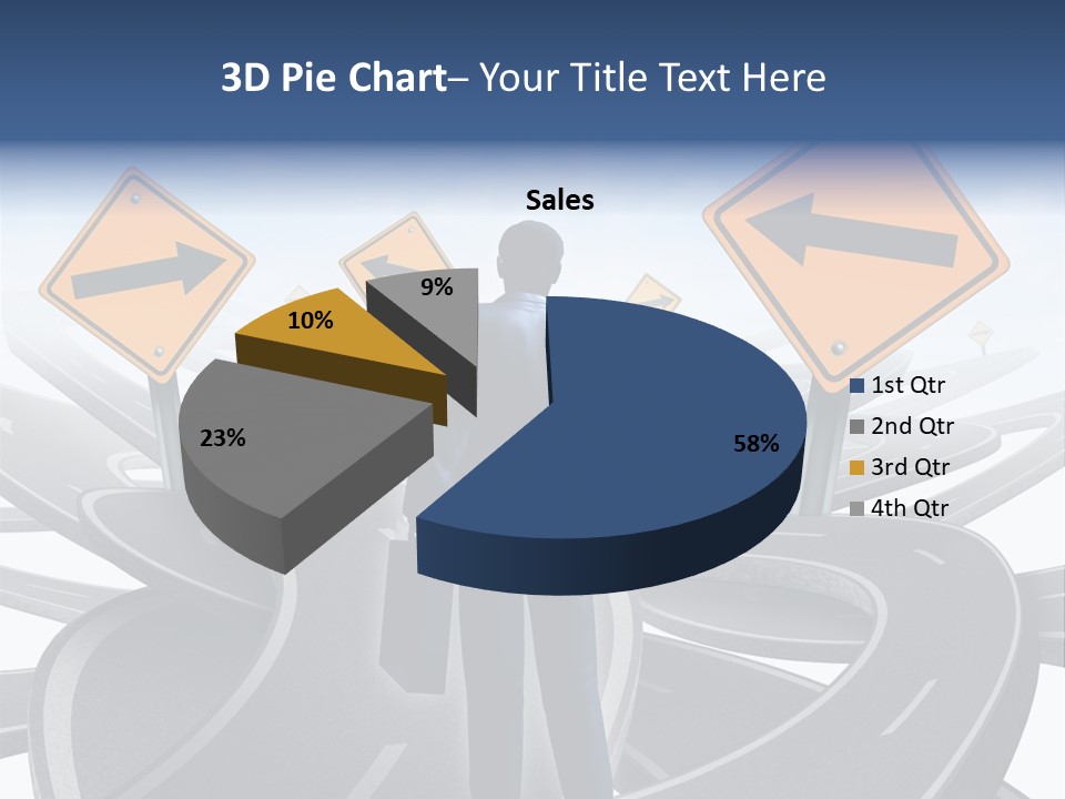 Crossroads Need Direction Confusion PowerPoint Template