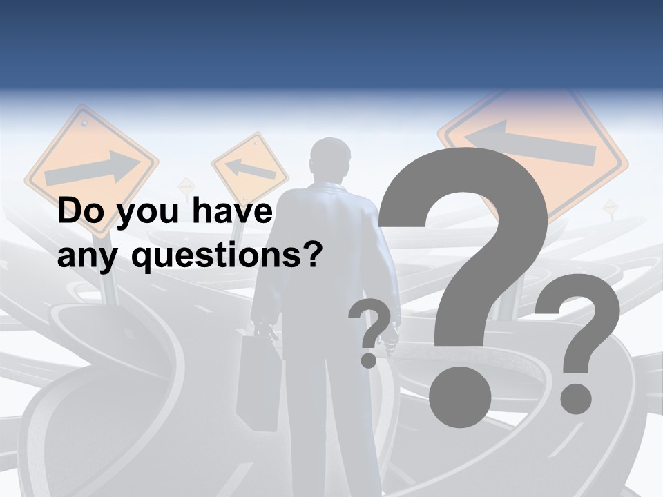 Crossroads Need Direction Confusion PowerPoint Template