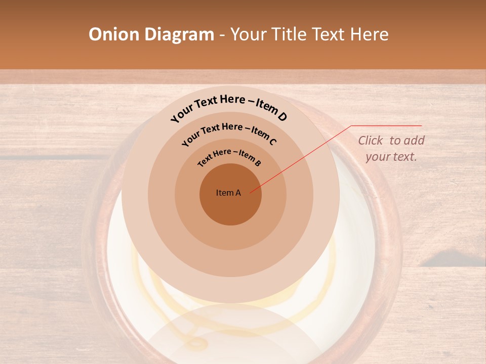 A Bowl Of Yogurt On A Wooden Table PowerPoint Template
