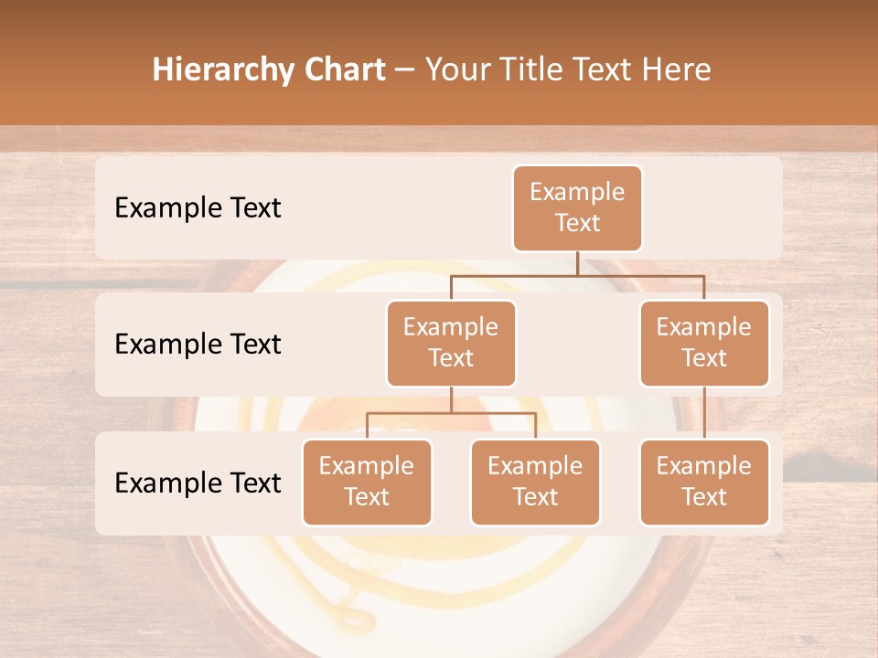 A Bowl Of Yogurt On A Wooden Table PowerPoint Template