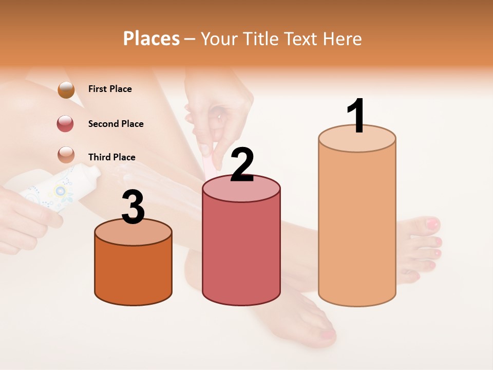 Sensual Waxing Graceful PowerPoint Template