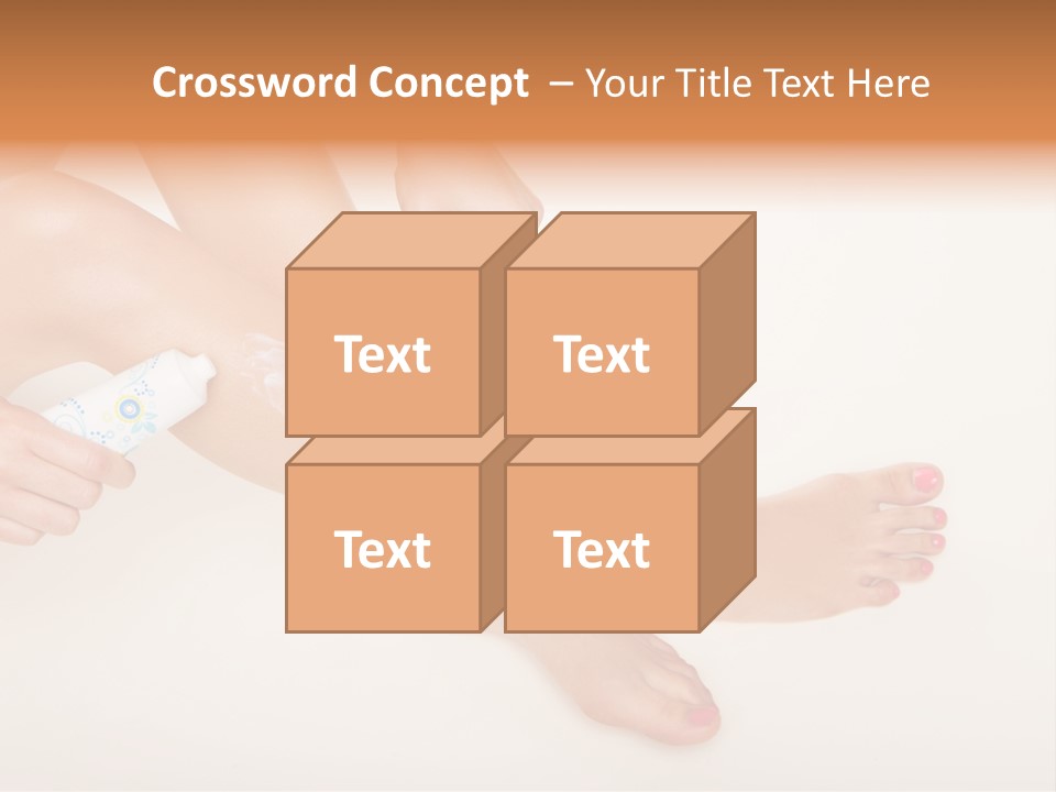 Sensual Waxing Graceful PowerPoint Template