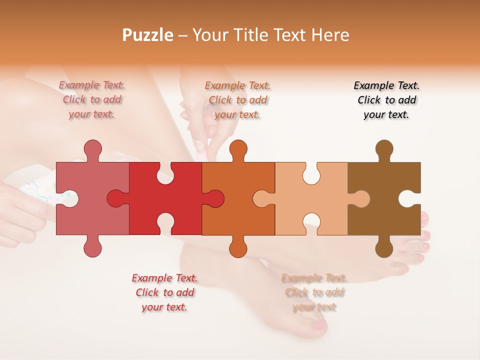 Sensual Waxing Graceful PowerPoint Template