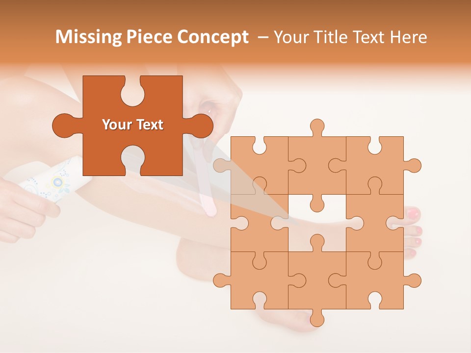 Sensual Waxing Graceful PowerPoint Template