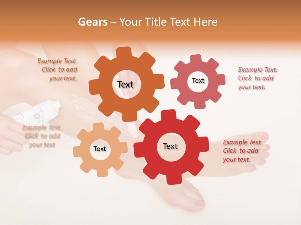 Sensual Waxing Graceful PowerPoint Template