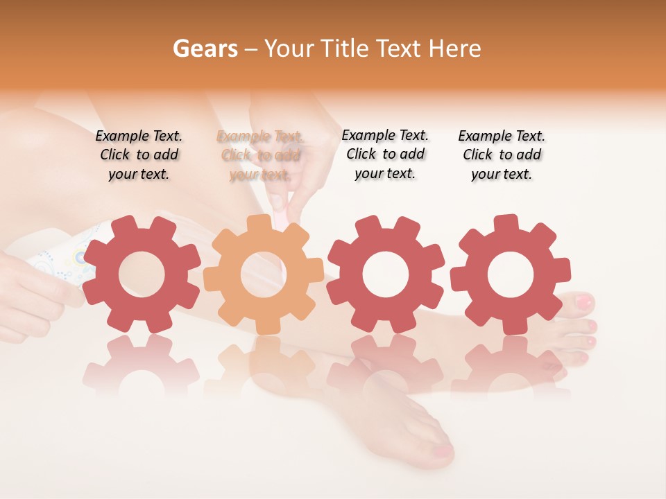 Sensual Waxing Graceful PowerPoint Template