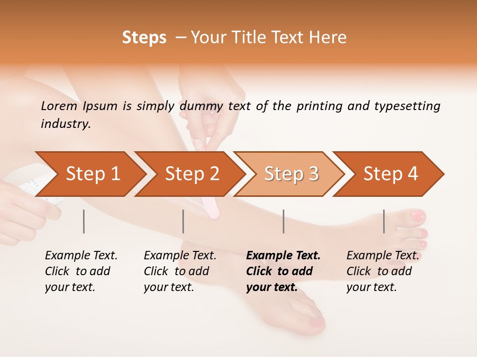 Sensual Waxing Graceful PowerPoint Template