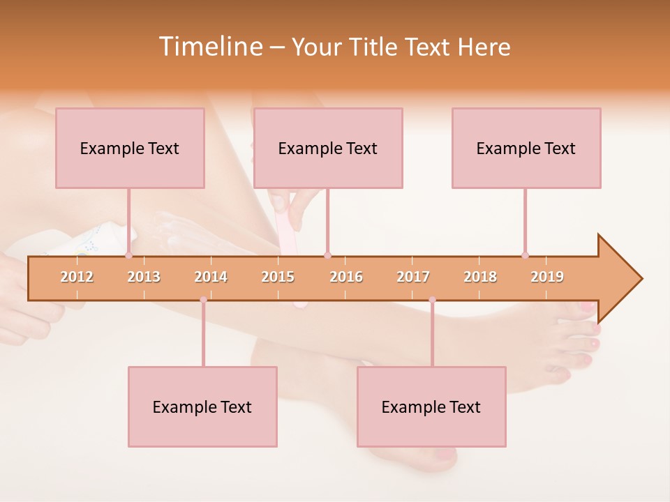 Sensual Waxing Graceful PowerPoint Template