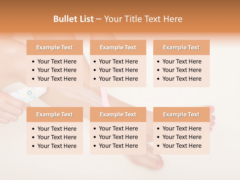 Sensual Waxing Graceful PowerPoint Template