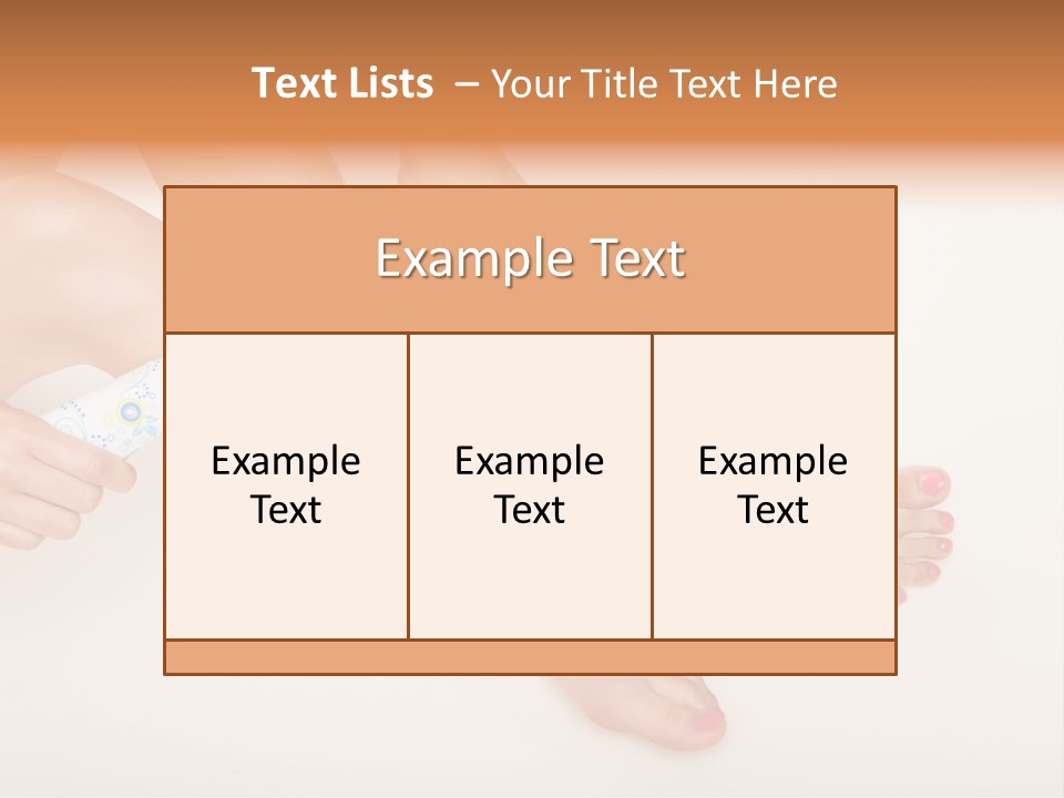 Sensual Waxing Graceful PowerPoint Template