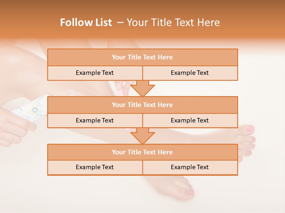Sensual Waxing Graceful PowerPoint Template