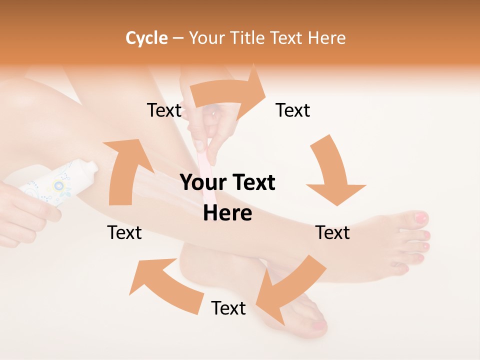 Sensual Waxing Graceful PowerPoint Template