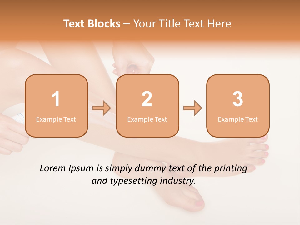 Sensual Waxing Graceful PowerPoint Template