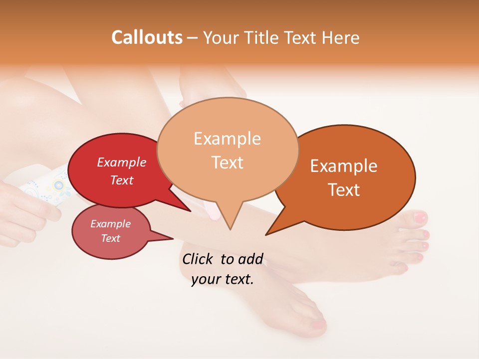 Sensual Waxing Graceful PowerPoint Template