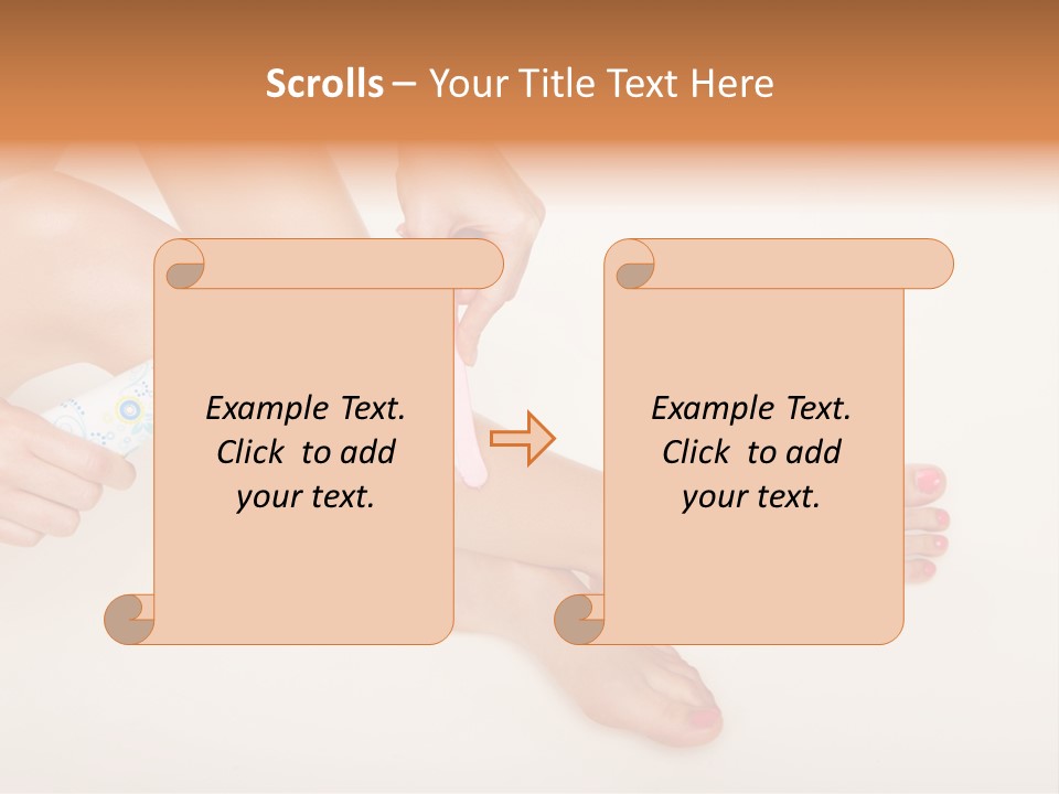 Sensual Waxing Graceful PowerPoint Template