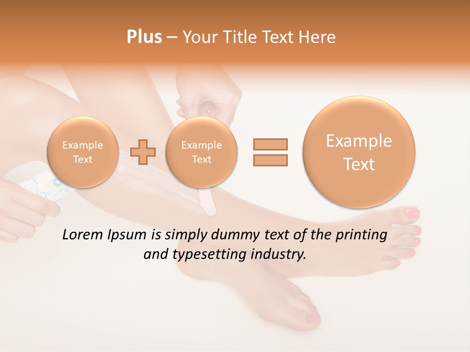 Sensual Waxing Graceful PowerPoint Template