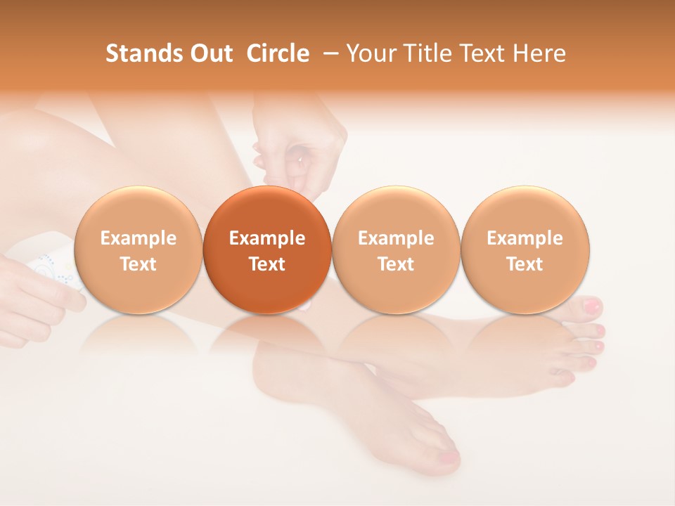 Sensual Waxing Graceful PowerPoint Template