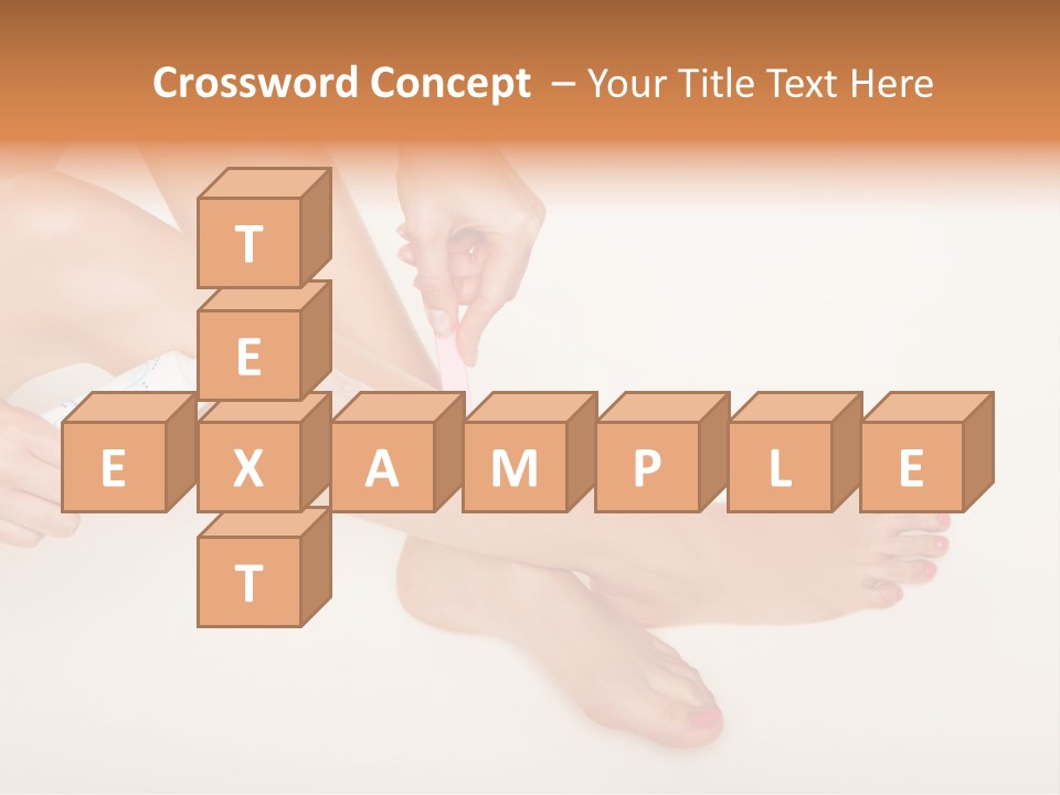 Sensual Waxing Graceful PowerPoint Template