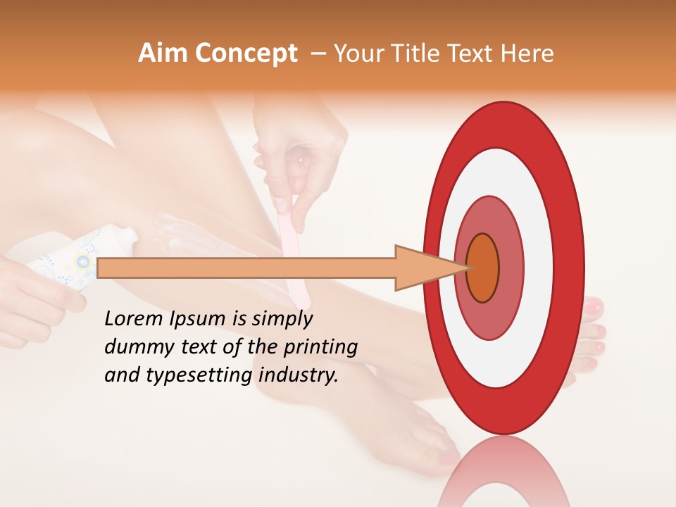 Sensual Waxing Graceful PowerPoint Template