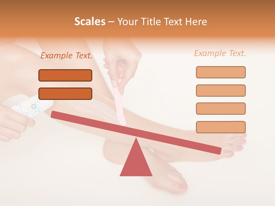 Sensual Waxing Graceful PowerPoint Template