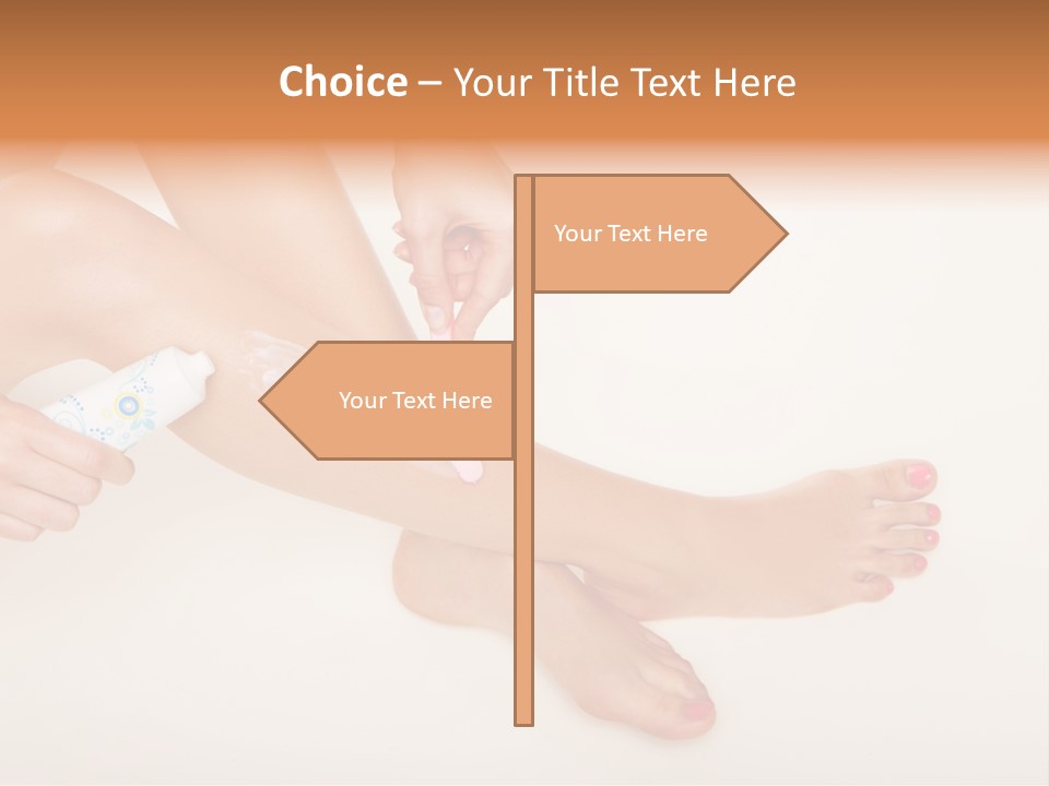 Sensual Waxing Graceful PowerPoint Template