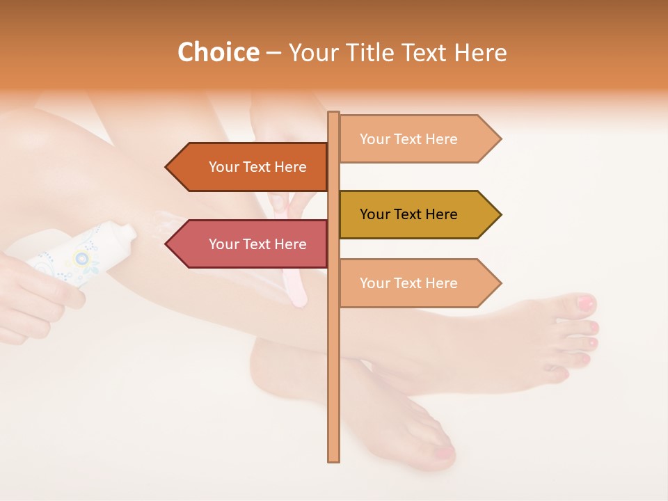 Sensual Waxing Graceful PowerPoint Template