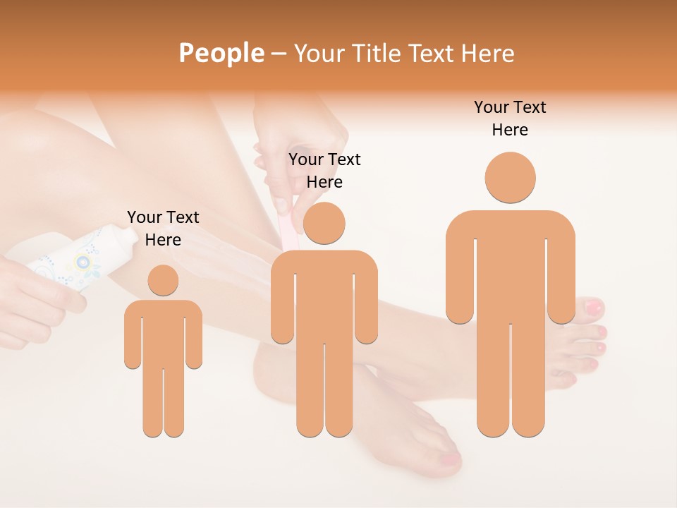 Sensual Waxing Graceful PowerPoint Template