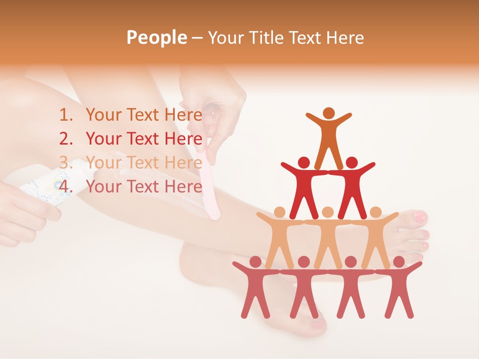 Sensual Waxing Graceful PowerPoint Template