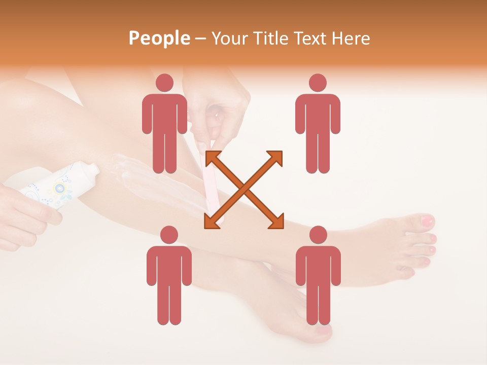 Sensual Waxing Graceful PowerPoint Template