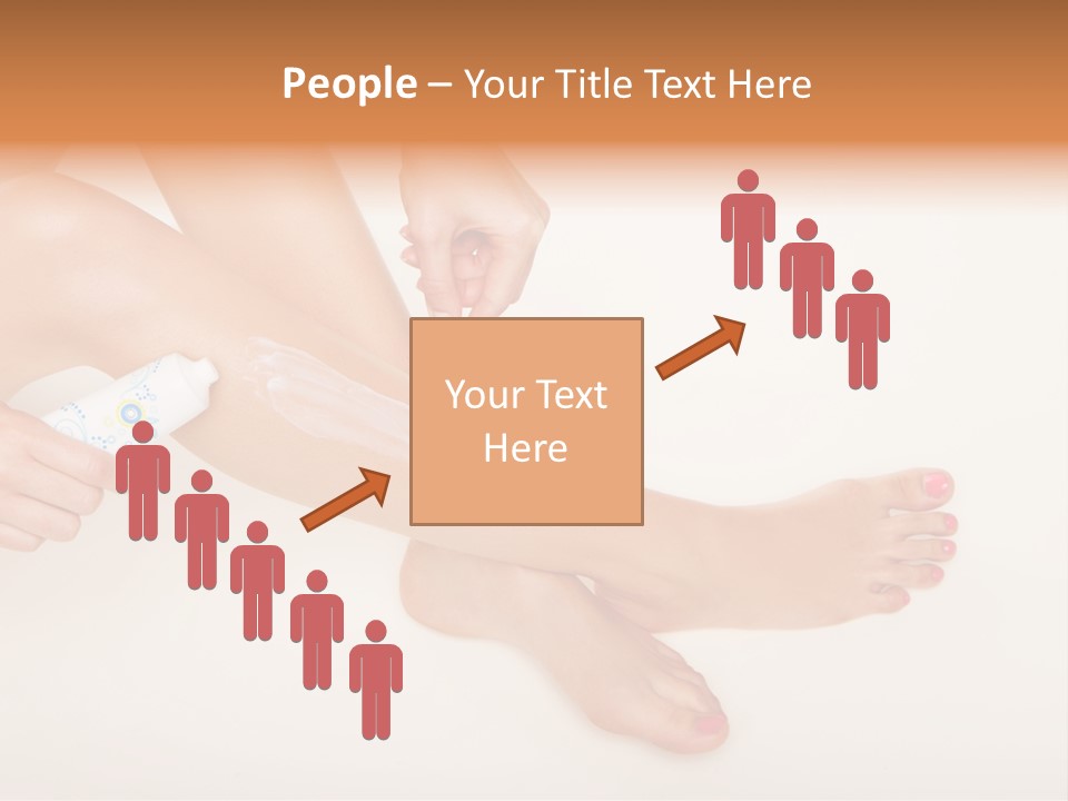 Sensual Waxing Graceful PowerPoint Template