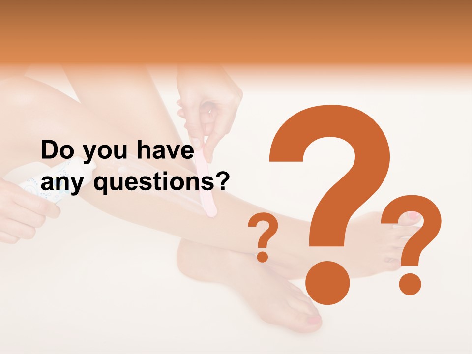 Sensual Waxing Graceful PowerPoint Template