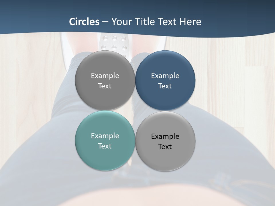 A Woman Standing On A Scale With Her Feet On The Scale PowerPoint Template