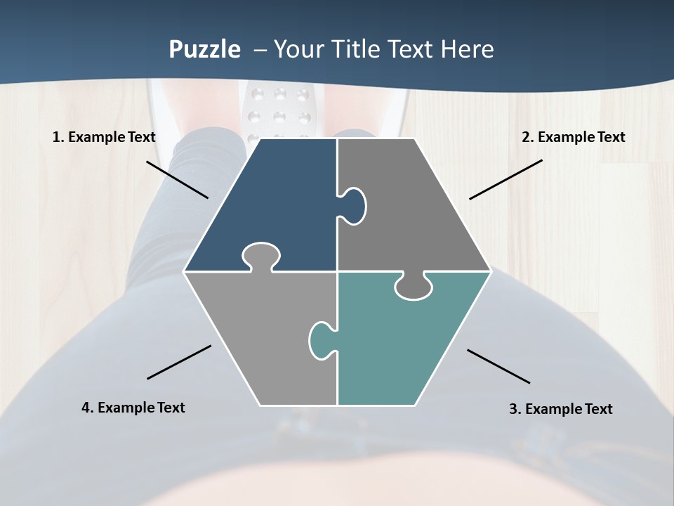 A Woman Standing On A Scale With Her Feet On The Scale PowerPoint Template