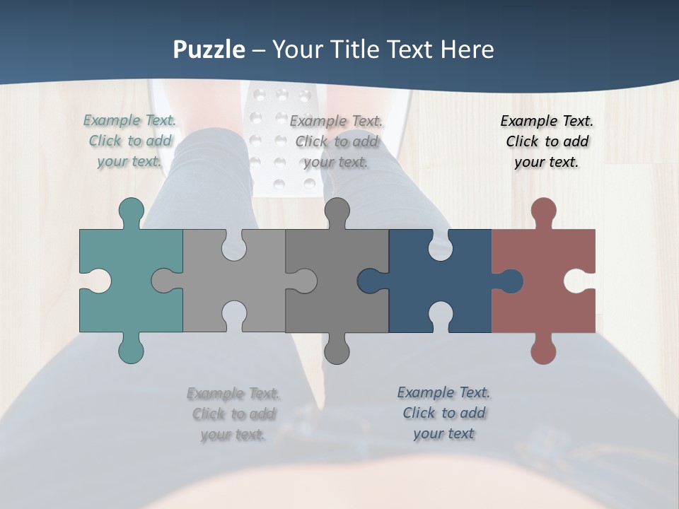 A Woman Standing On A Scale With Her Feet On The Scale PowerPoint Template