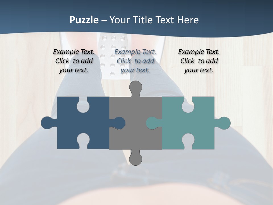 A Woman Standing On A Scale With Her Feet On The Scale PowerPoint Template