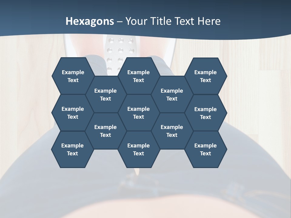 A Woman Standing On A Scale With Her Feet On The Scale PowerPoint Template