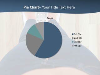 A Woman Standing On A Scale With Her Feet On The Scale PowerPoint Template