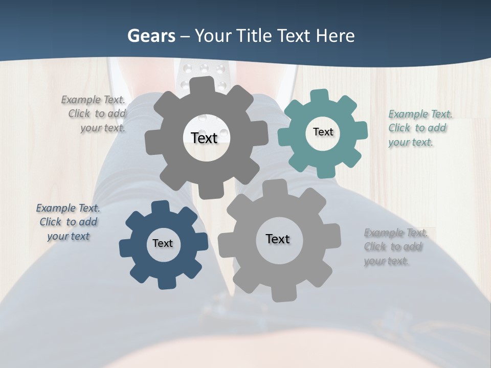 A Woman Standing On A Scale With Her Feet On The Scale PowerPoint Template